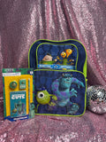 Disney Pixar Monsters University Backpack Bundle + Free Study Set -Rare Deadstock