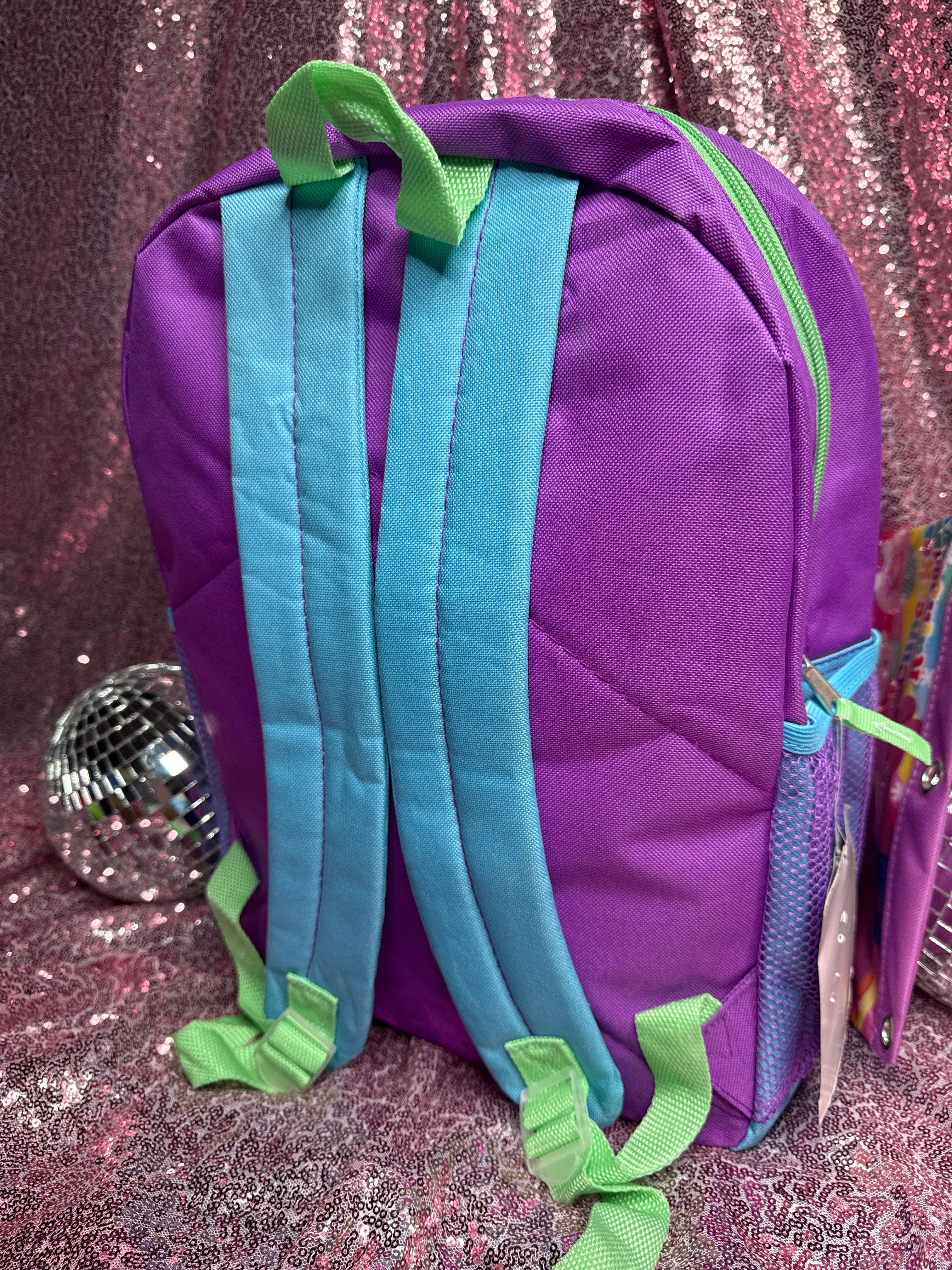 Y2K Trolls Backpack Set – Backpack, Lunch Bag & Pencil Pouch
