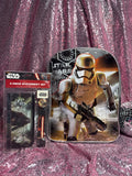 Star Wars™ The Force Awakens Backpack + 4-Piece Stationery Set