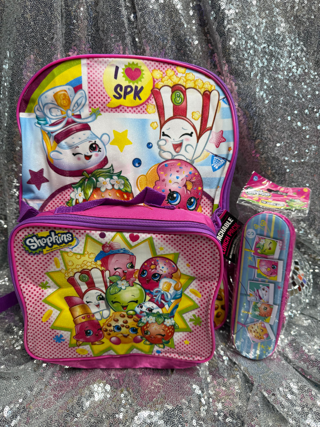 Y2k Shopkins Backpack w/Lunchbox