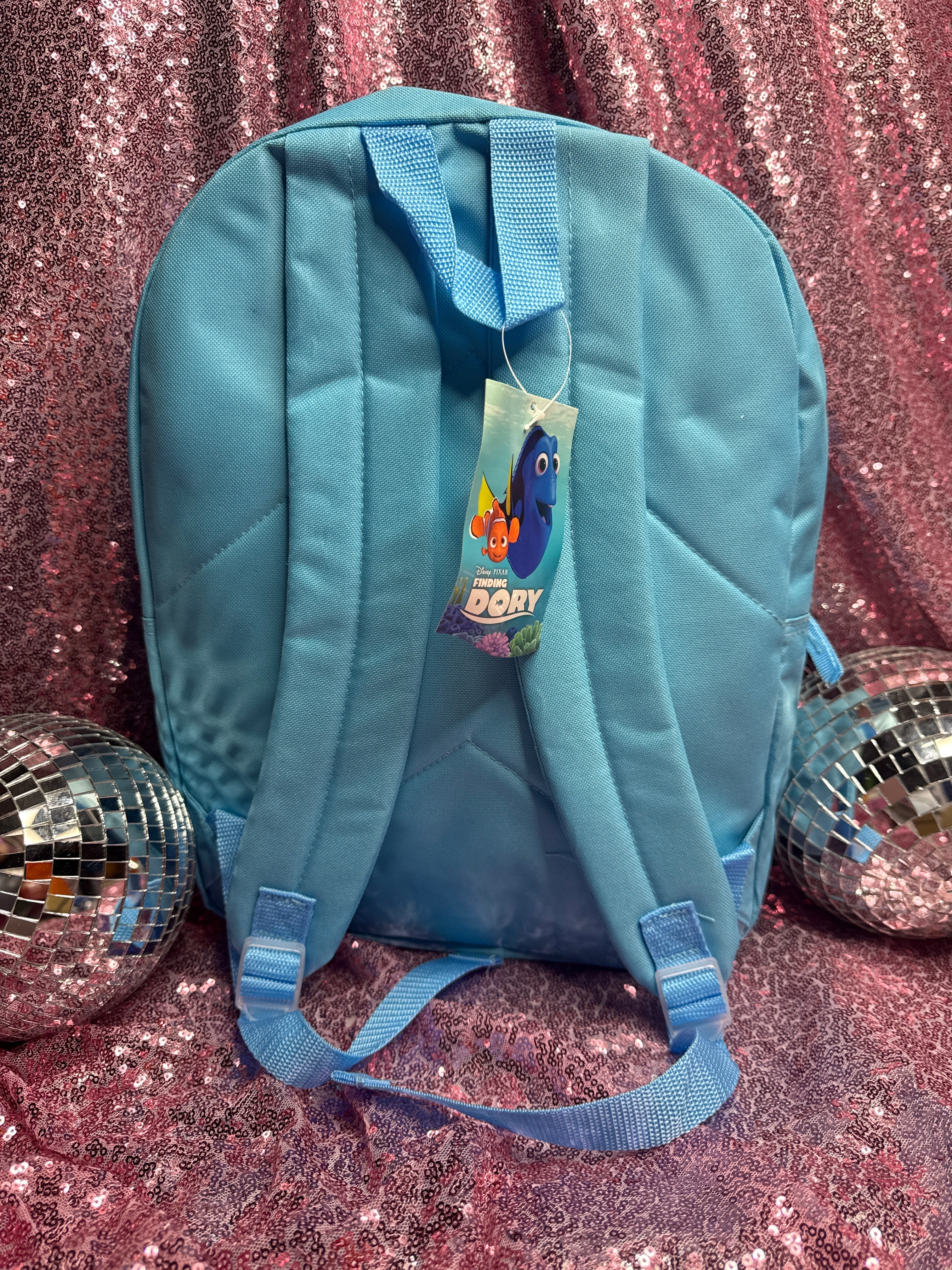 Disney Pixar Finding Dory Glitter Backpack + Matching Pencil Case