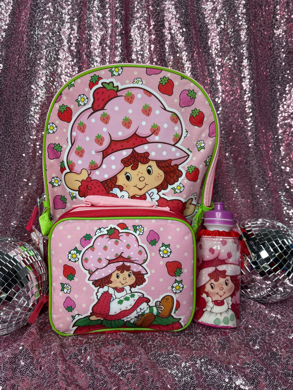 Strawberry Shortcake Backpack Bundle + FREE Matching Water Bottle