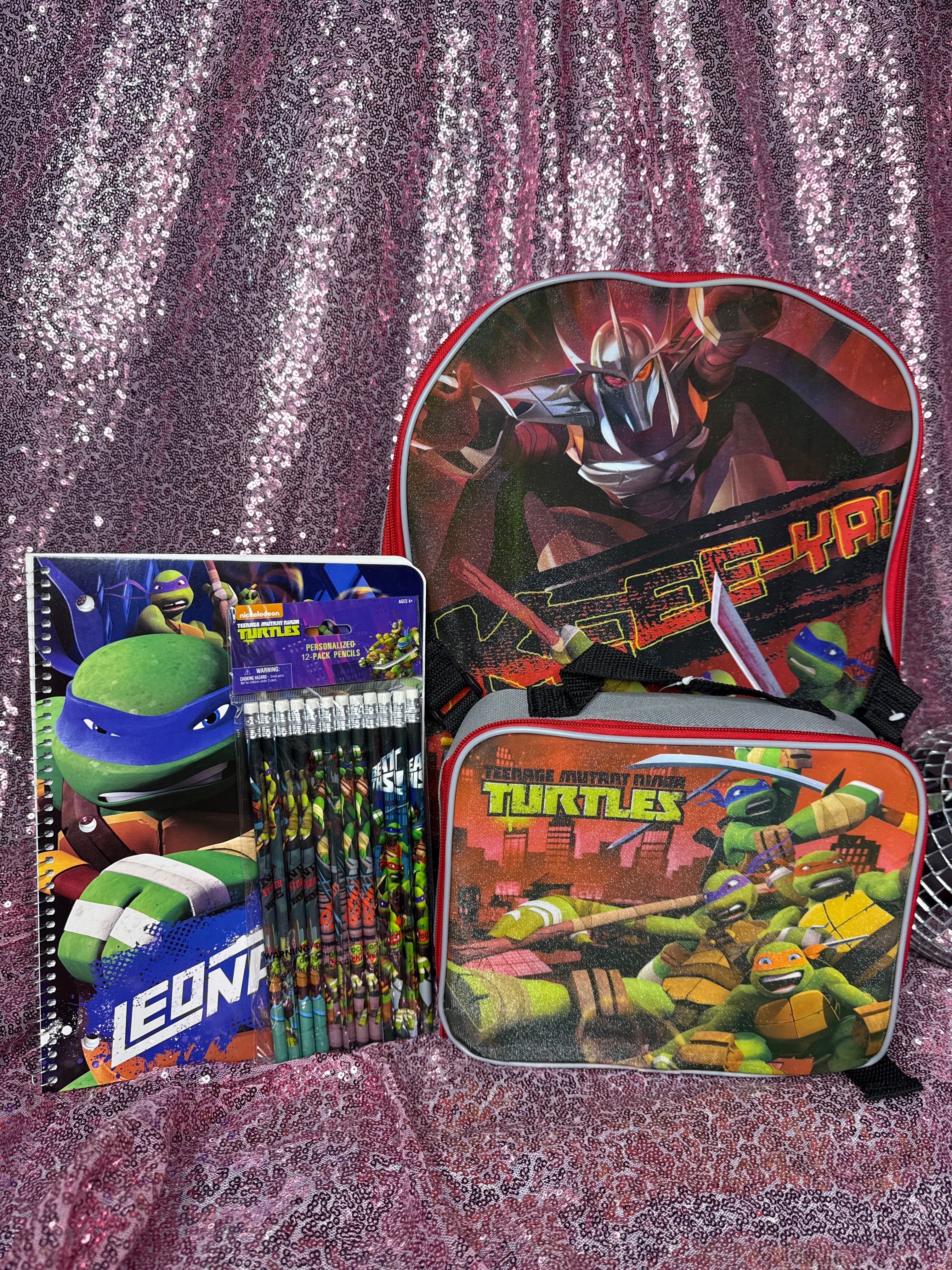 Y2K Teenage Mutant Ninja Turtles 4-Piece School Bundle