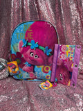 Y2K Trolls “Be True to You” Backpack & Matching Pencil Case Set