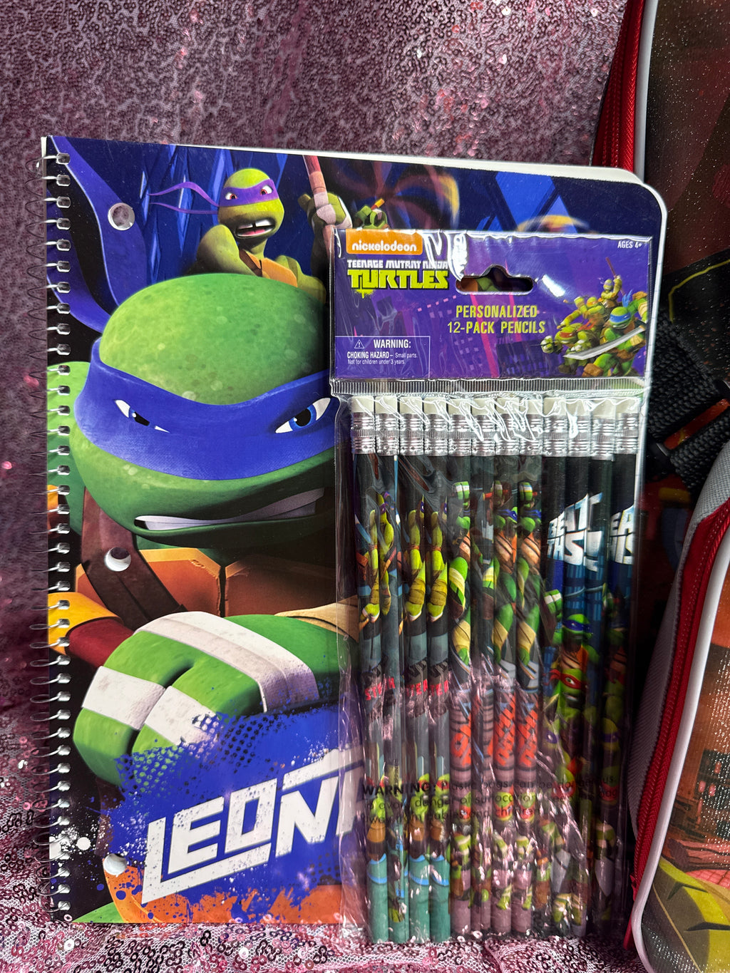 Y2K Teenage Mutant Ninja Turtles 4-Piece School Bundle