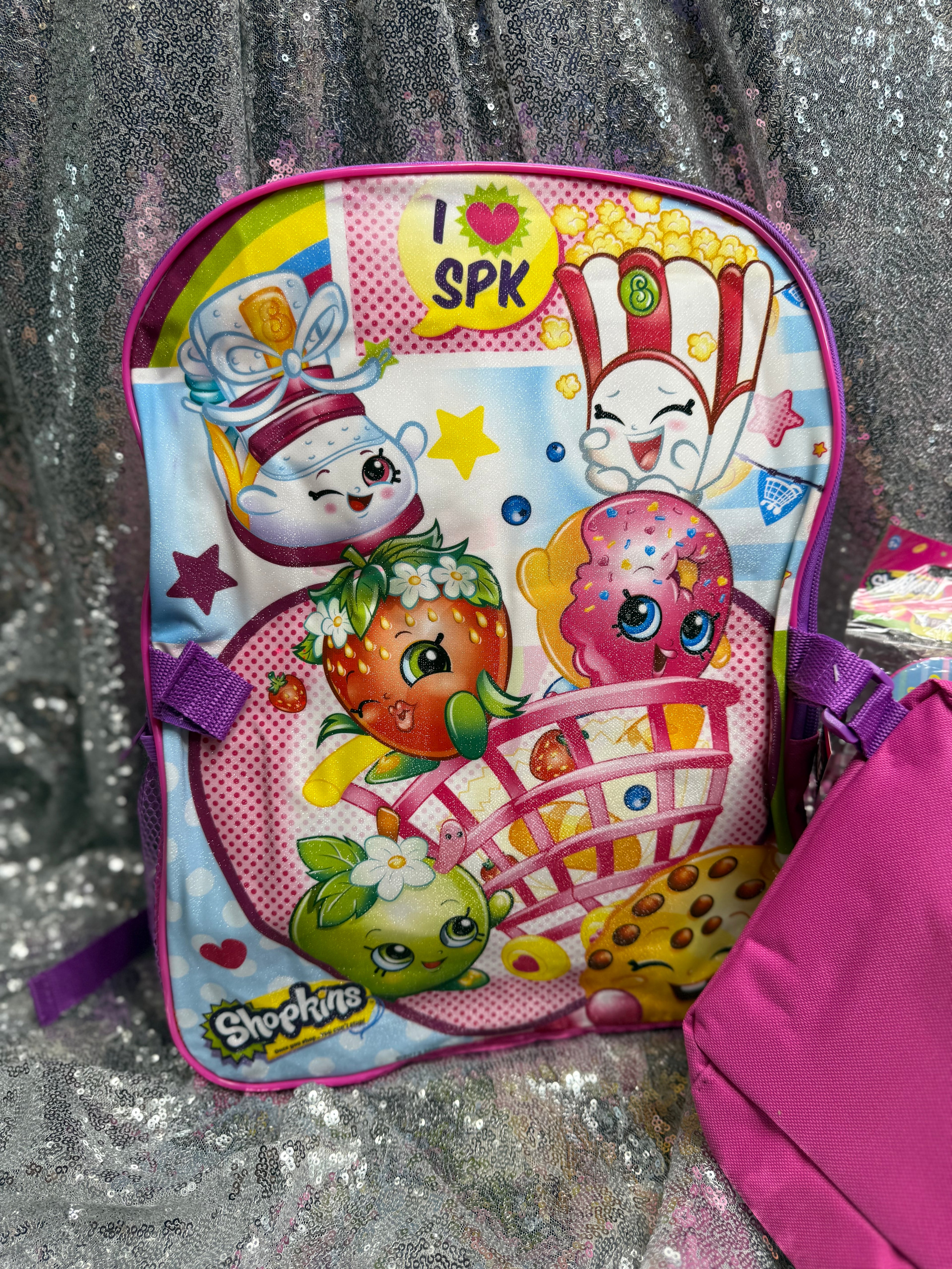 Y2k Shopkins Backpack w/Lunchbox