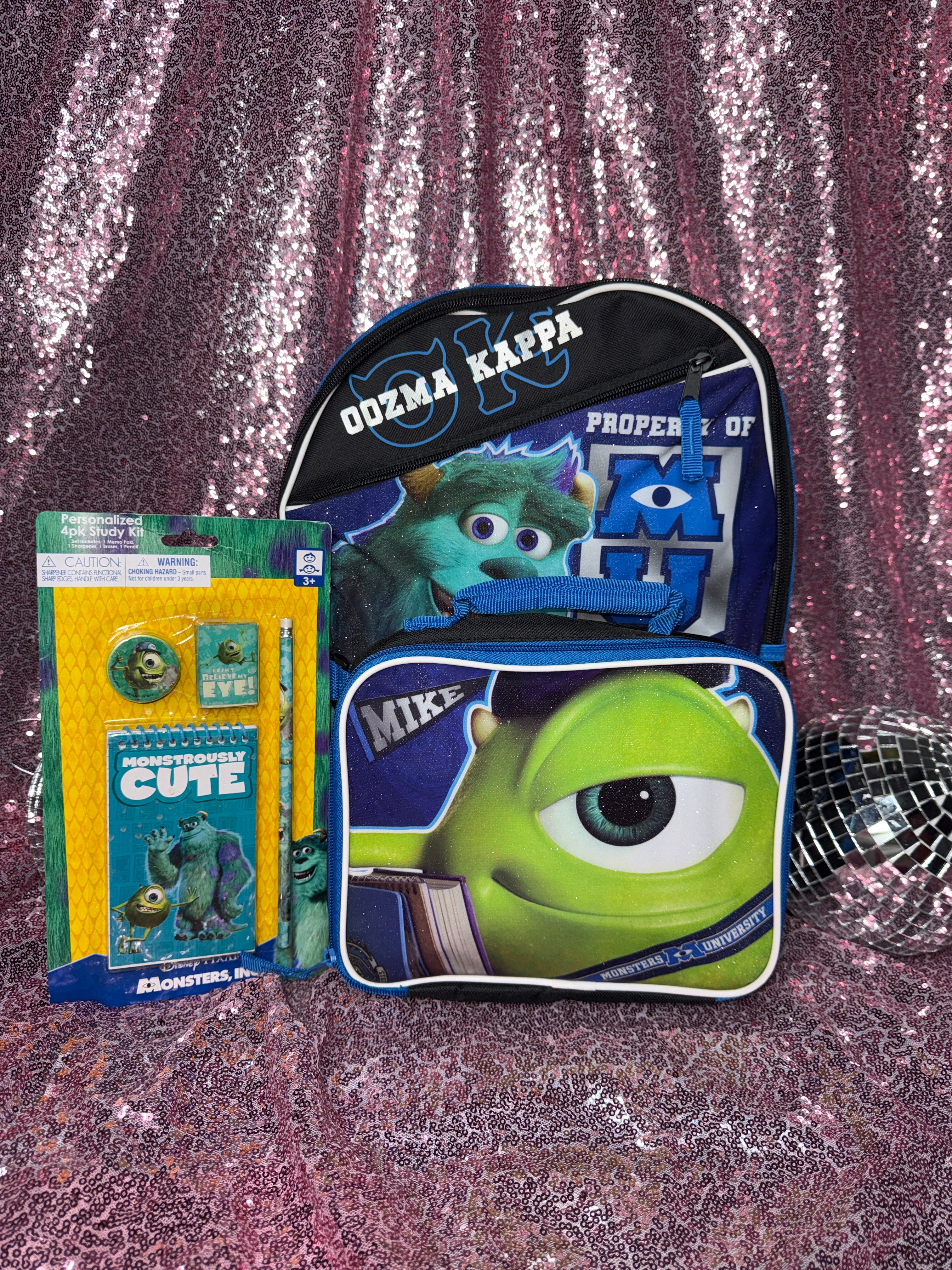 Y2K Monsters Inc Backpack OG + Study Kit