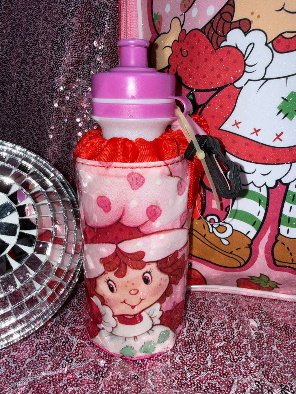 Strawberry Shortcake Backpack with Matching Water Bottle