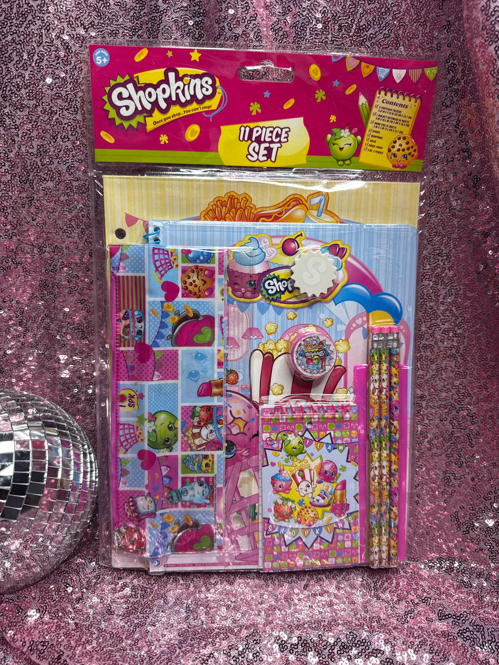 Y2k Shopkins Stationary 11 piece set