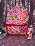 Strawberry Shortcake Backpack + Matching Water Bottle Bundle