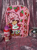 Strawberry Shortcake Backpack with Matching Water Bottle