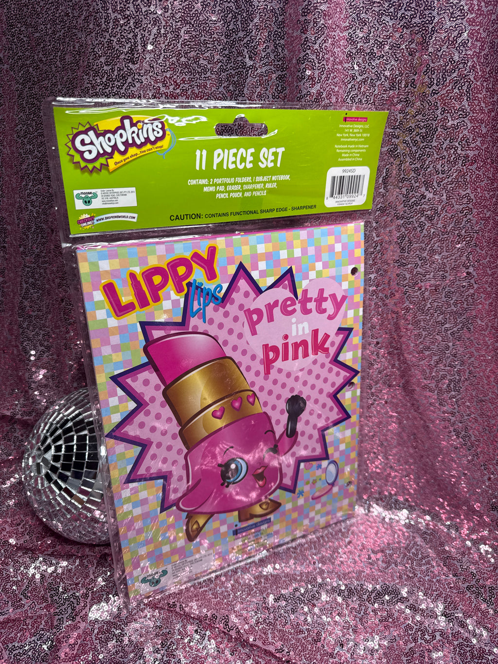 Y2k Shopkins Stationary 11 piece set