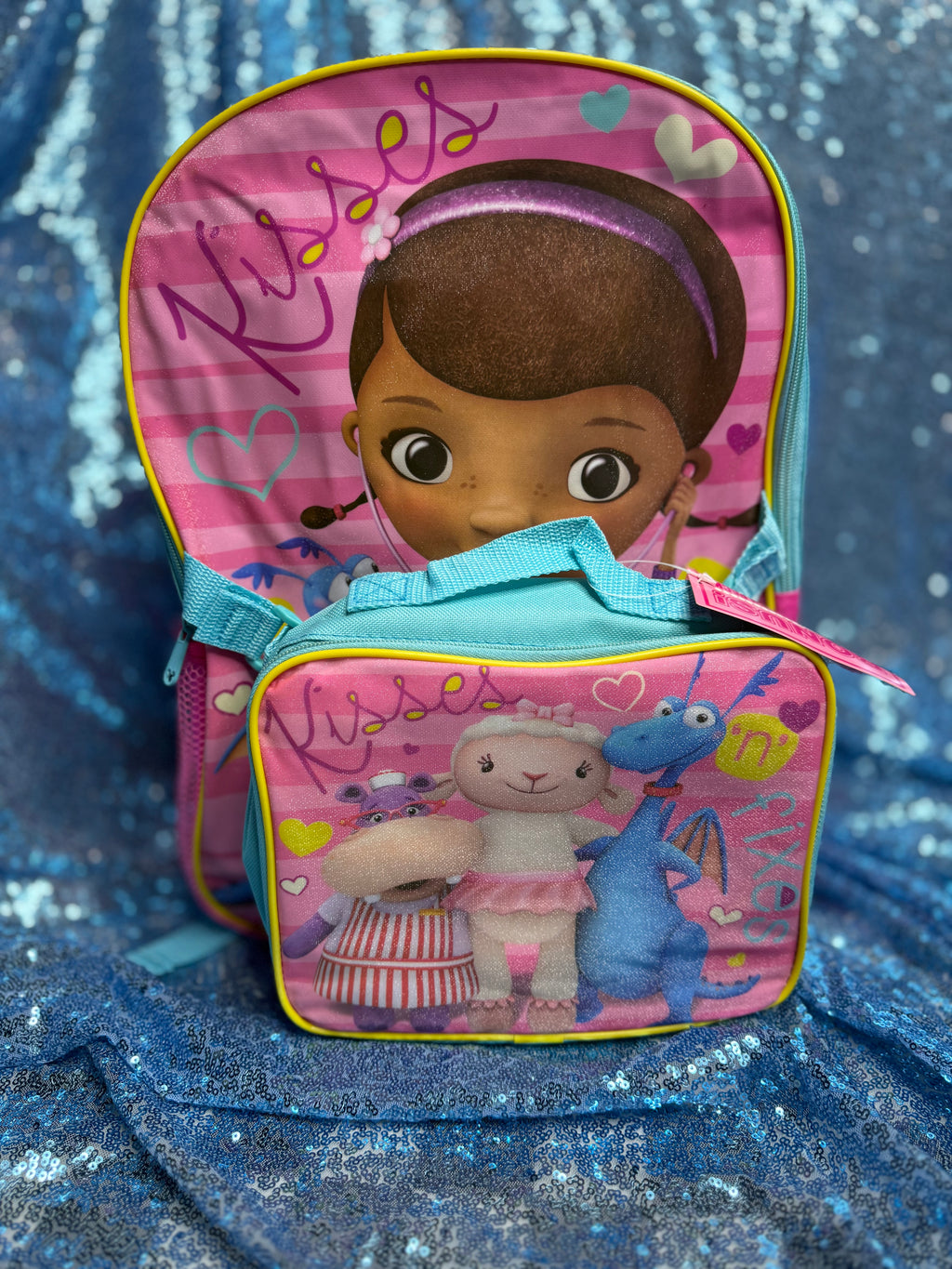 Y2K Disney Doc McStuffins Backpack with Matching Lunch Bag – Authentic Vintage Deadstock