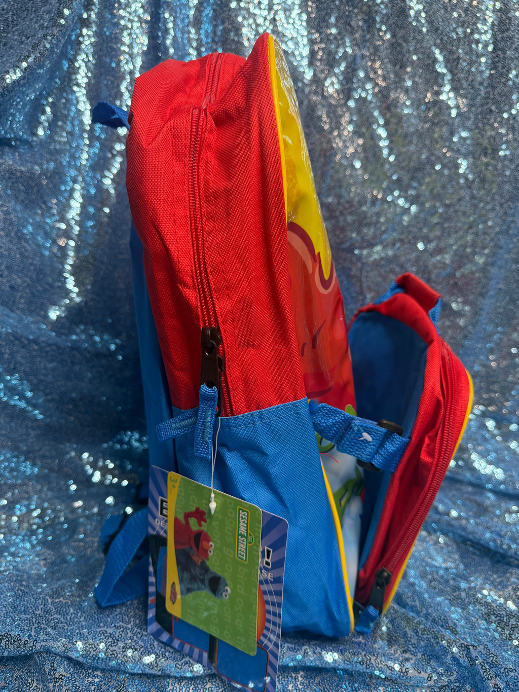 Sesame Street Elmo 3d Backpack Y2K w/lunchbox