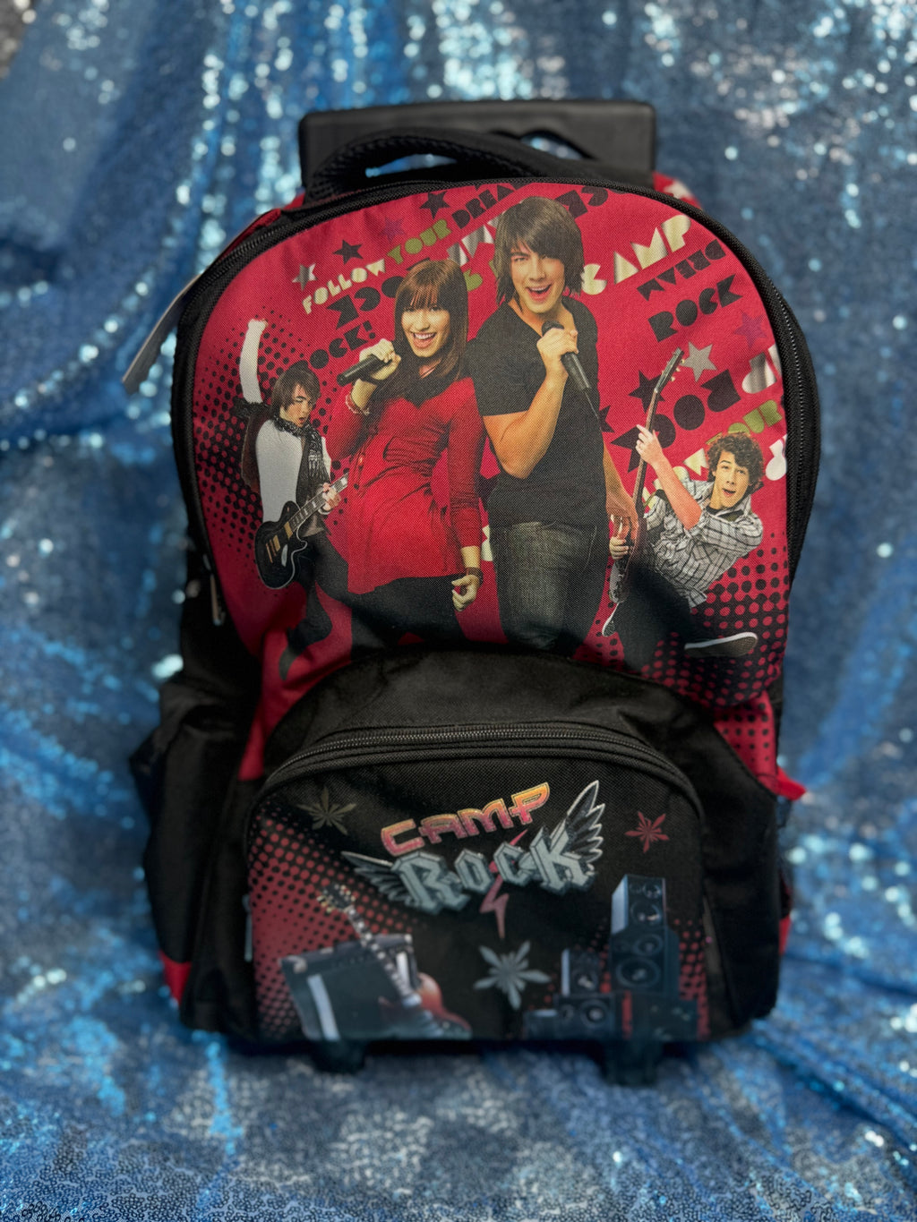 Y2K Camp Rock x Jonas Brothers Rolling Backpack