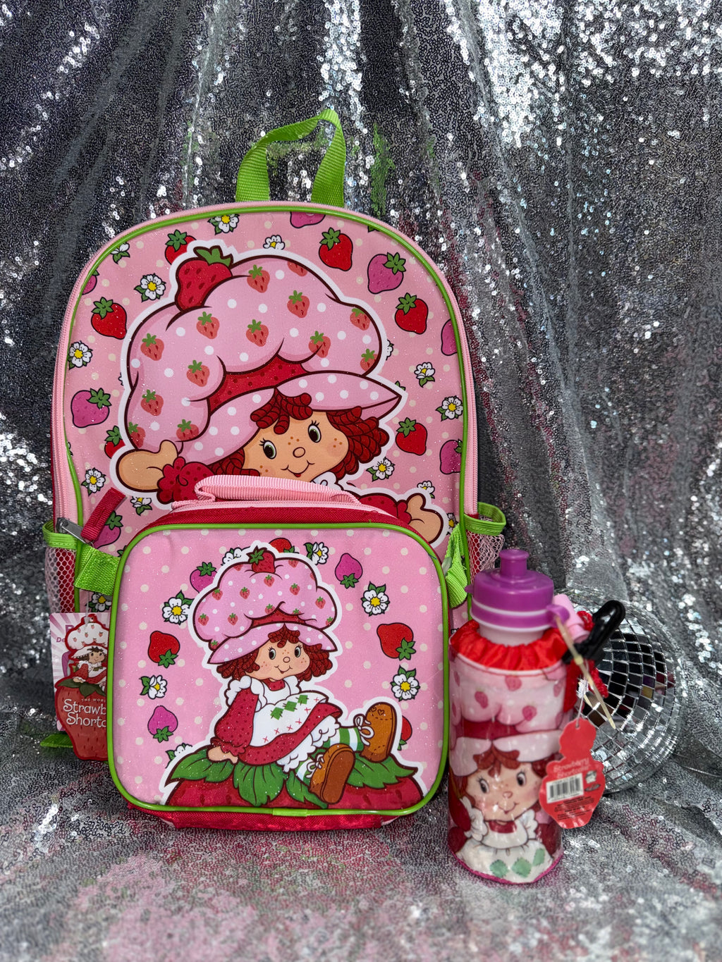 Strawberry Shortcake Backpack Bundle + FREE Matching Water Bottle