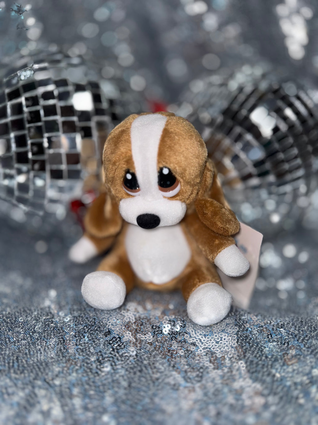 Sad Sam Honey Puppy Plush Keychain