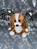 Sad Sam Honey Puppy Plush Keychain