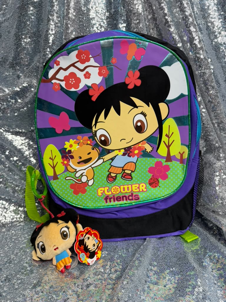 Ni Hao, Kai-Lan “Flower Friends” Backpack + Free Plush Keychain