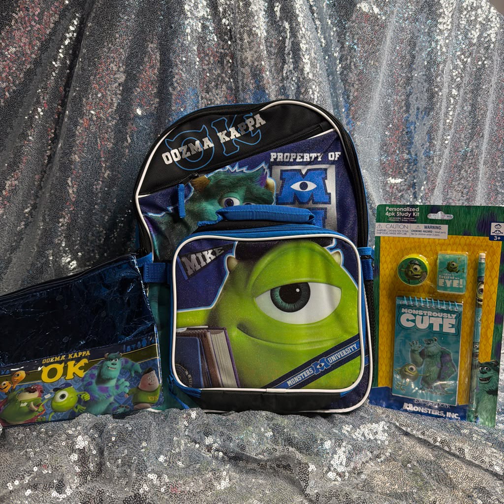 Y2K Monsters Inc Backpack OG + 2 FREE GIFTS